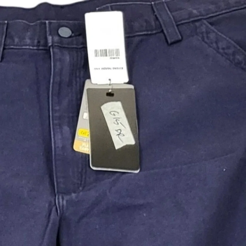 Carhartt Mens FRB240 DNY Flame Resistant Canvas Cargo‎ Pants Dark Navy NWT 44x32